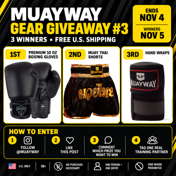Muayway Gear Giveaway #3 Instagram