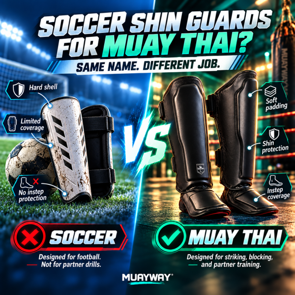 Soccer Shin Guards for Muay Thai? BIG MISTAKE!