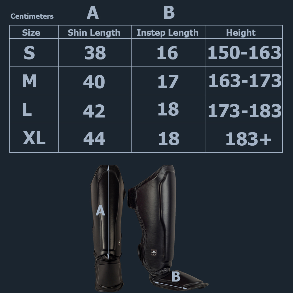 Muayway «Classic» Shin Guard Muay Thai Boxing Black