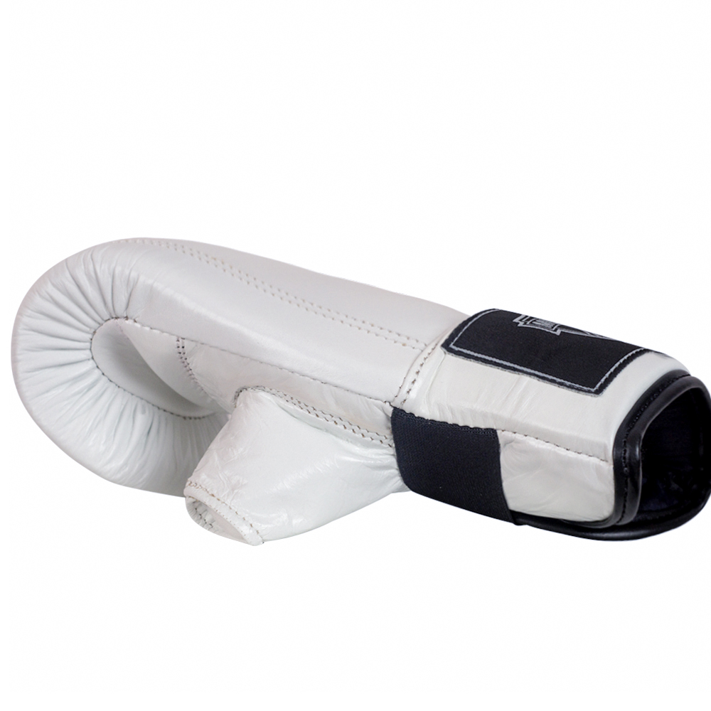 Muayway Bag Gloves Elastic Cuff Muay Thai Boxing White 