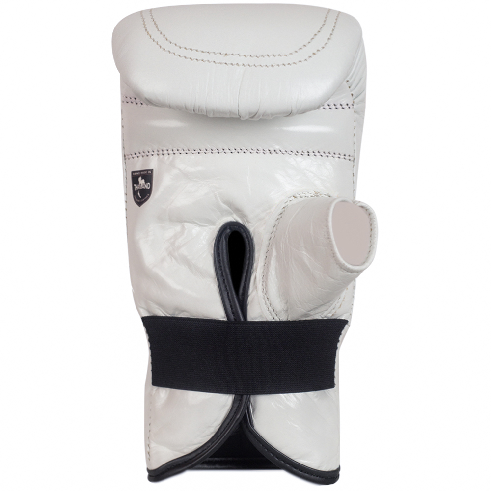 Muayway Bag Gloves Elastic Cuff Muay Thai Boxing White 