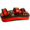 Muayway Curve Thai Pads Genuine Leather Black-Red