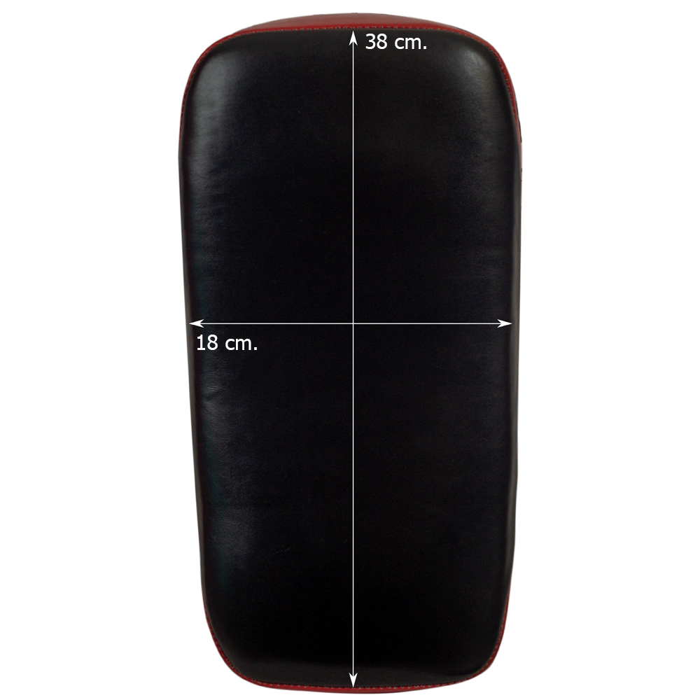Muayway Curve Thai Pads Genuine Leather Black-Red