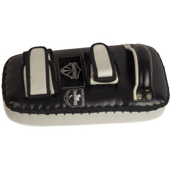 Muayway Straight Thai Pads Genuine Leather Black-White