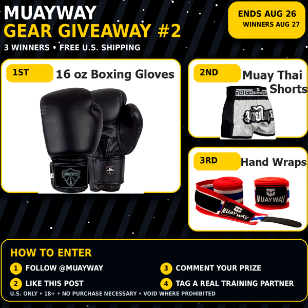 Muayway Gear Giveaway #2 Instagram