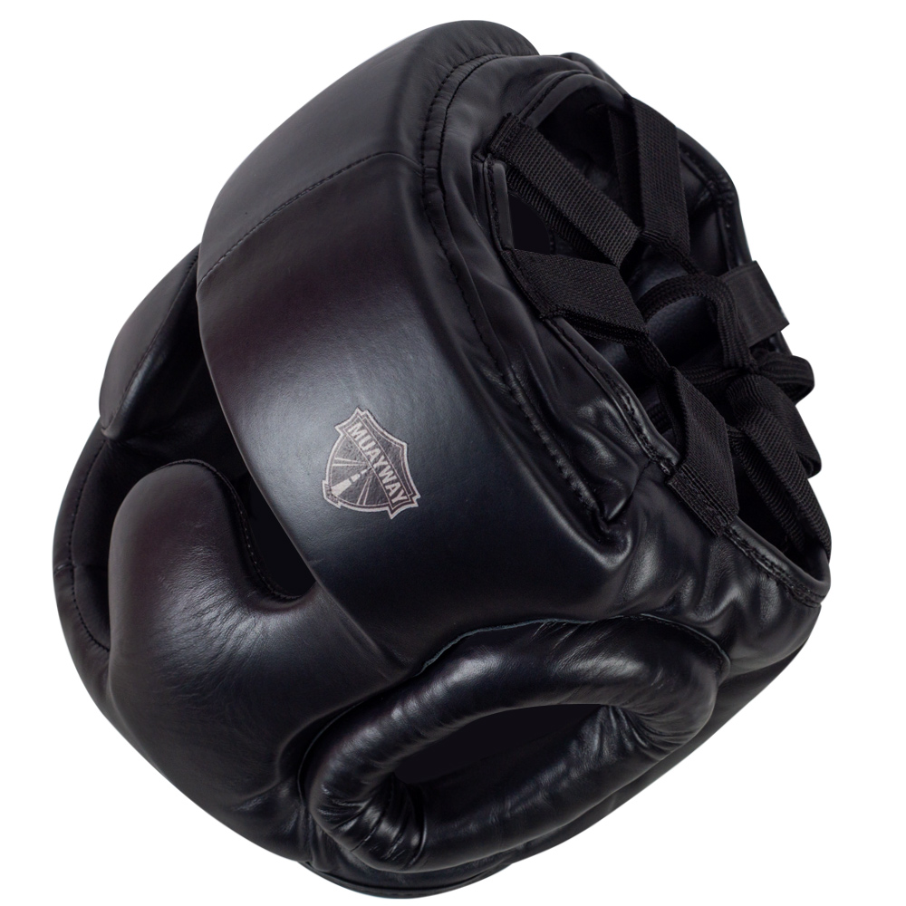 Muayway «Classic» Head Guard Muay Thai Boxing Black