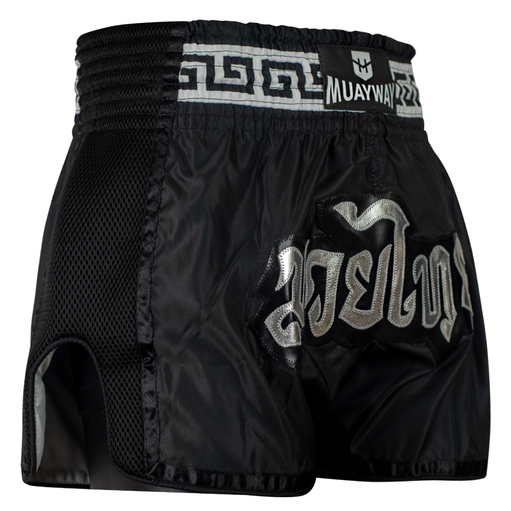 Muayway "Meander" Muay Thai Boxing Shorts Black