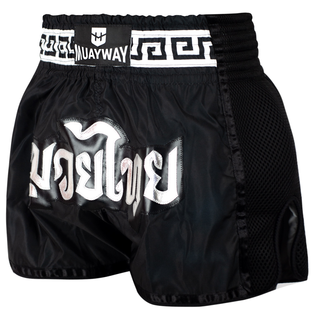 Muayway "Meander" Muay Thai Boxing Shorts Black