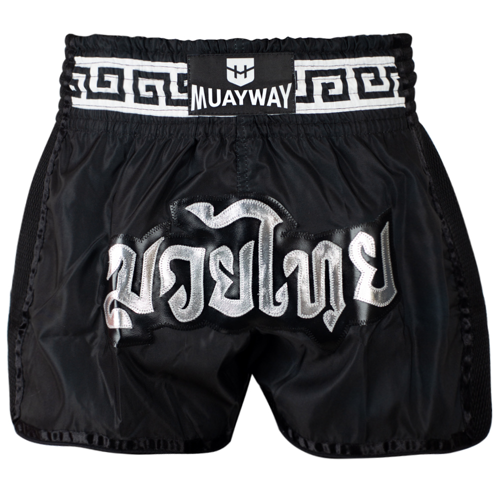 Muayway "Meander" Muay Thai Boxing Shorts Black