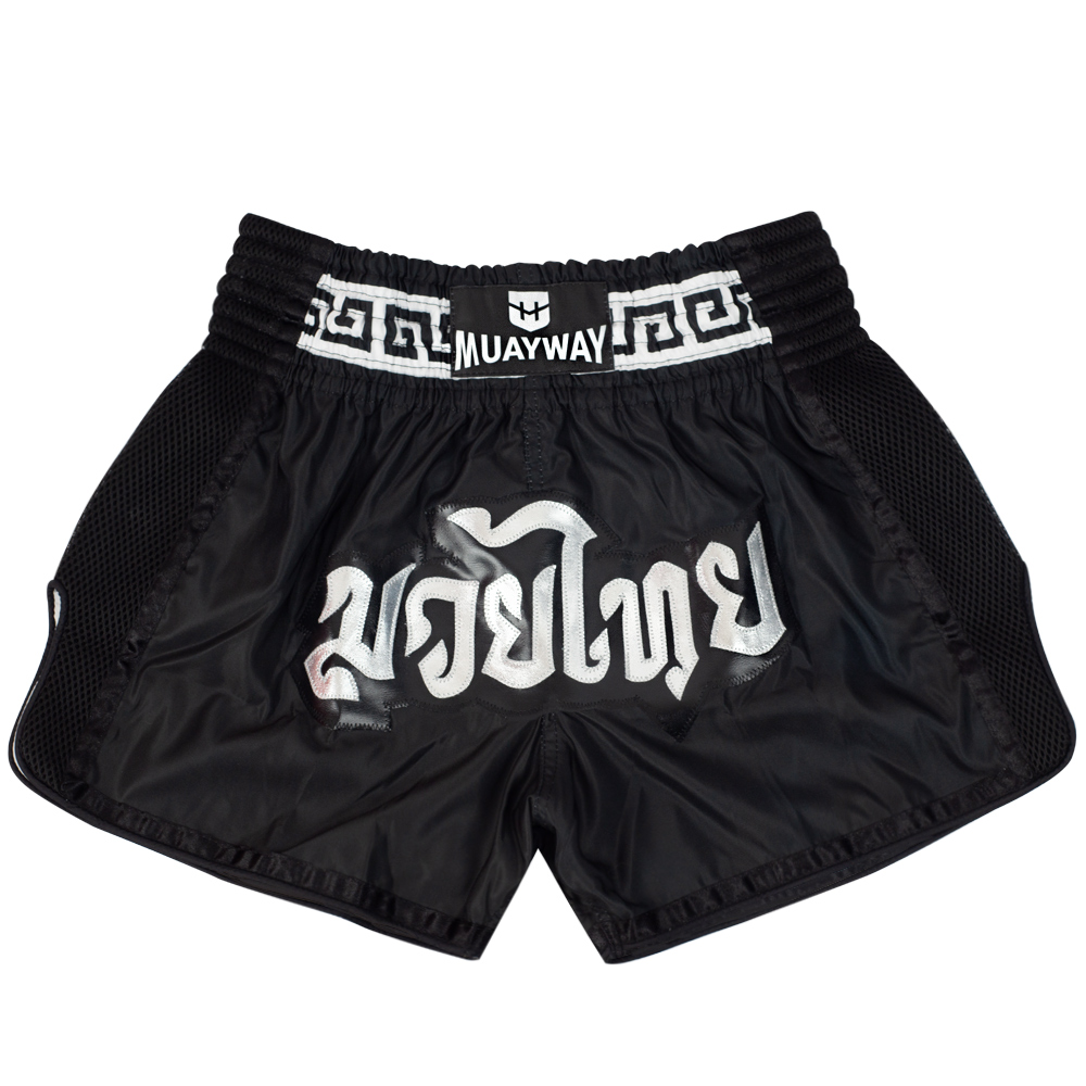 Muayway "Meander" Muay Thai Boxing Shorts Black