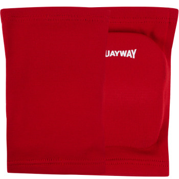Muayway Knee Pads Guards Muay Thai Boxing Red + Branded Keychain
