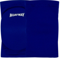 Muayway Knee Pads Guards Muay Thai Boxing Blue + Branded Keychain