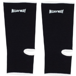 Muayway Ankle Support Brace Guard Muay Thai Boxing Black + Branded Keychain