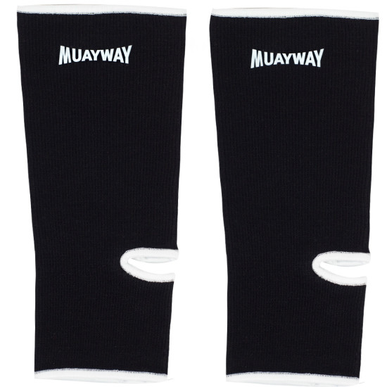 Muayway Ankle Support Brace Guard Muay Thai Boxing Black + Branded Keychain