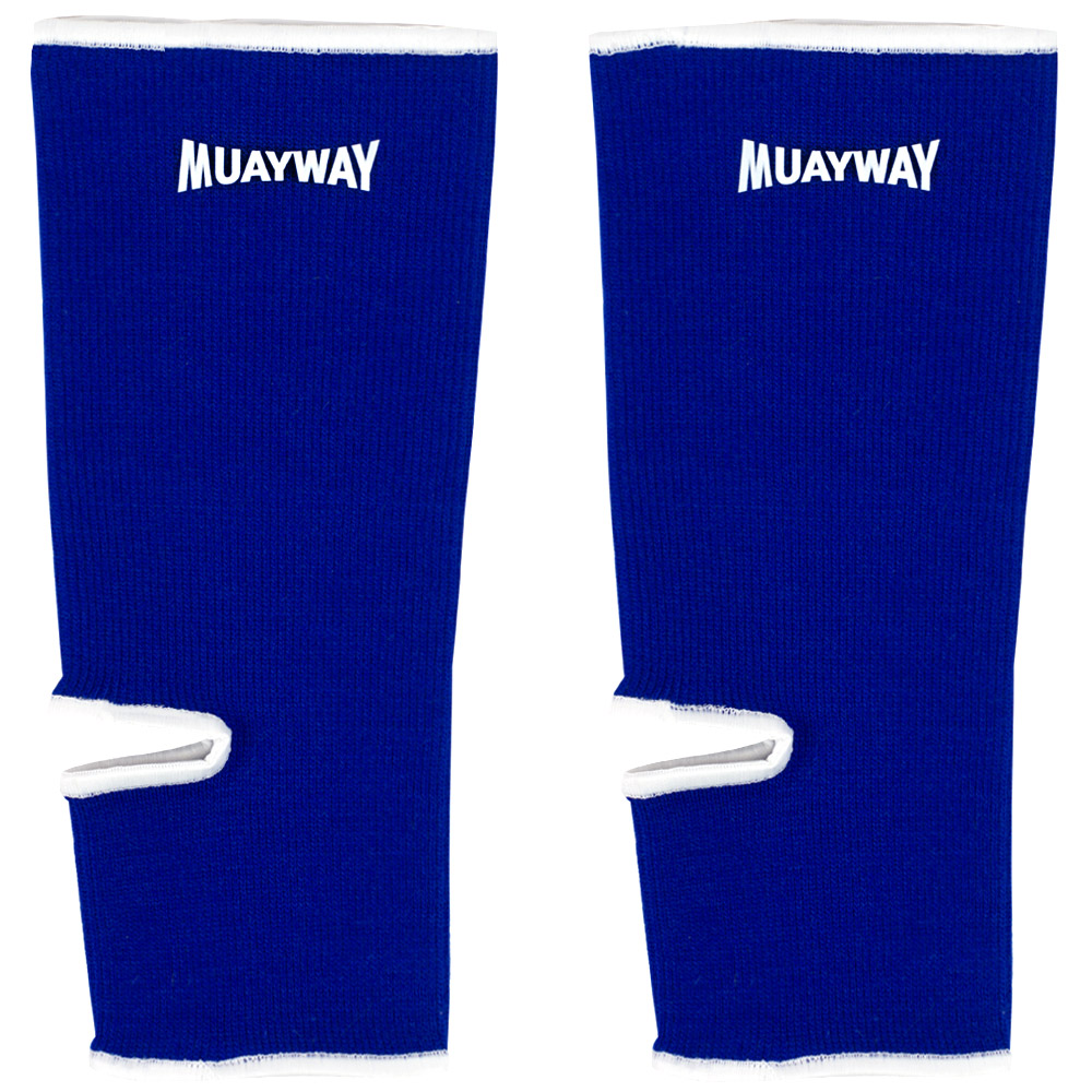 Muayway Ankle Support Brace Guard Muay Thai Boxing Blue