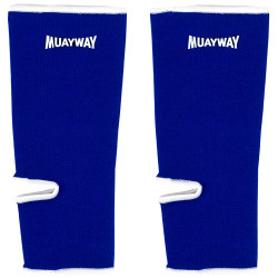 Muayway Ankle Support Brace Guard Muay Thai Boxing Blue + Branded Keychain