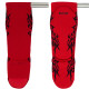 Muayway Shin Guards Cotton Elastic Competition Red Graphic Print + Branded Keychain