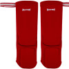 Muayway Shin Guards Cotton Elastic Competition Red + Branded Keychain