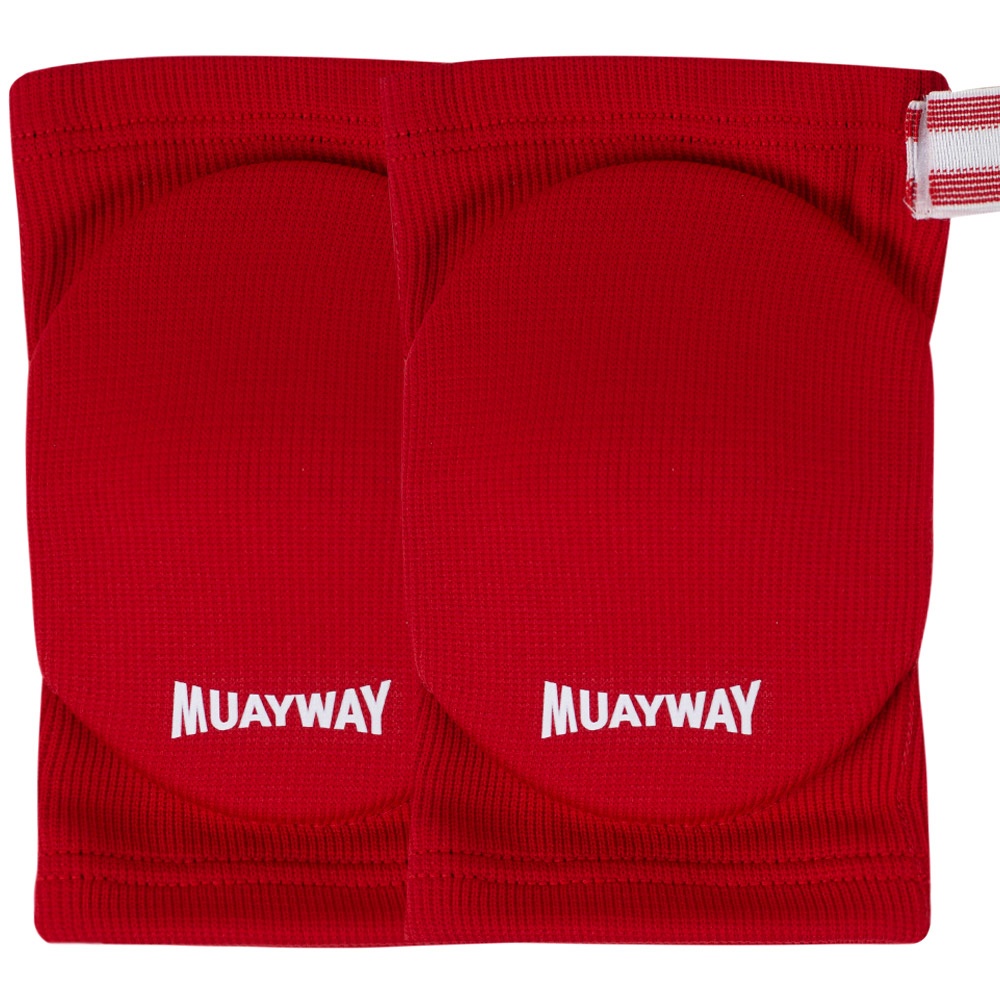 Muayway Elbow Pads Guards Muay Thai Boxing Red
