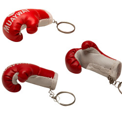 Muayway Elbow Pads Guards Muay Thai Boxing Red + Branded Keychain