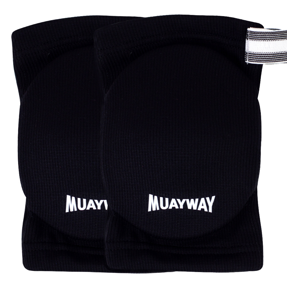 Muayway Elbow Pads Guards Muay Thai Boxing Black