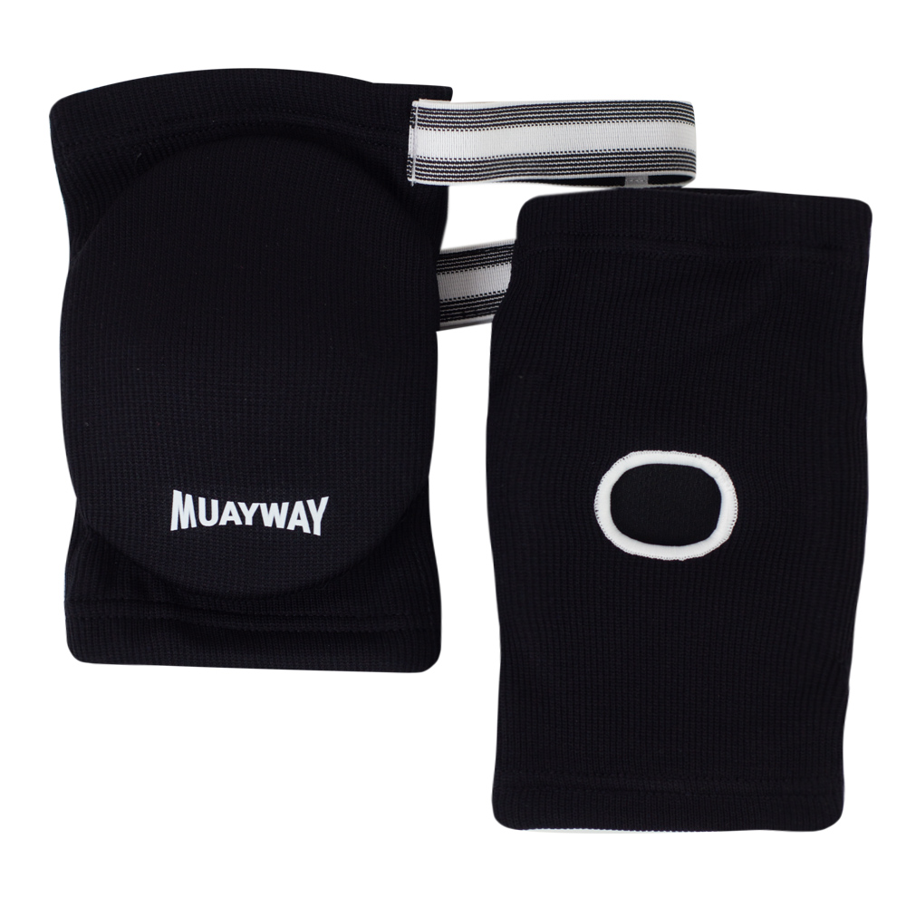 Muayway Elbow Pads Guards Muay Thai Boxing Black