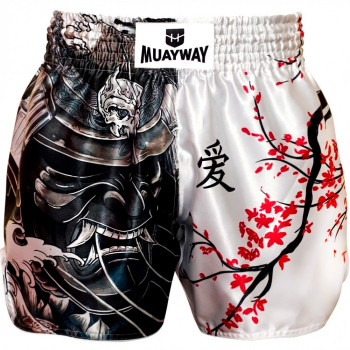 Muayway "Sakura For Samurai" Muay Thai Boxing Shorts + Branded Keychain