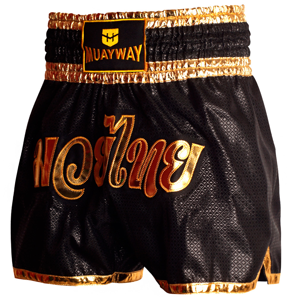 Muayway "Black Gold Heritage" Muay Thai Boxing Shorts