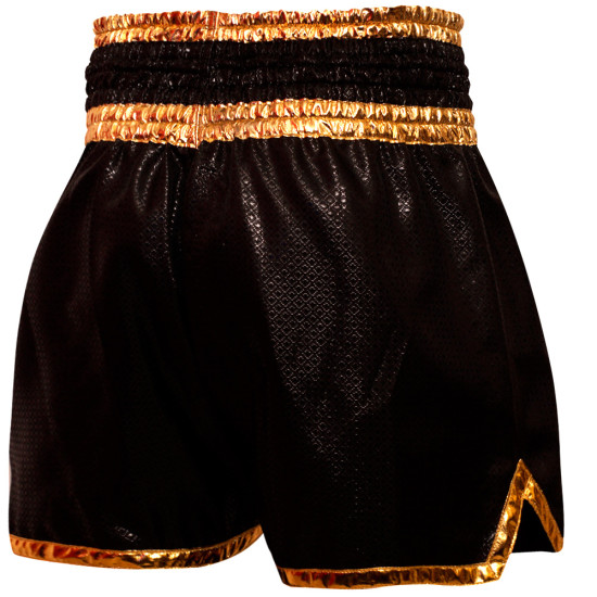 Muayway "Black Gold Heritage" Muay Thai Boxing Shorts + Branded Boxing Glove Keychain Free Shipping