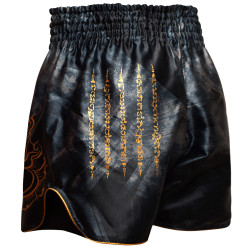 Muayway "Gold Yant" Muay Thai Boxing Shorts + Branded Keychain