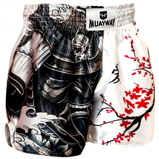 Muayway "Sakura For Samurai" Muay Thai Boxing Shorts + Branded Boxing Glove Keychain Free Shipping