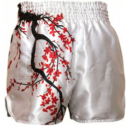 Muayway "Sakura For Samurai" Muay Thai Boxing Shorts + Branded Keychain