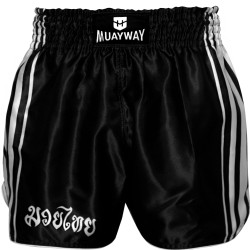 Muayway "Stripe Classic" Muay Thai Boxing Shorts + Branded Boxing Glove Keychain Free Shipping